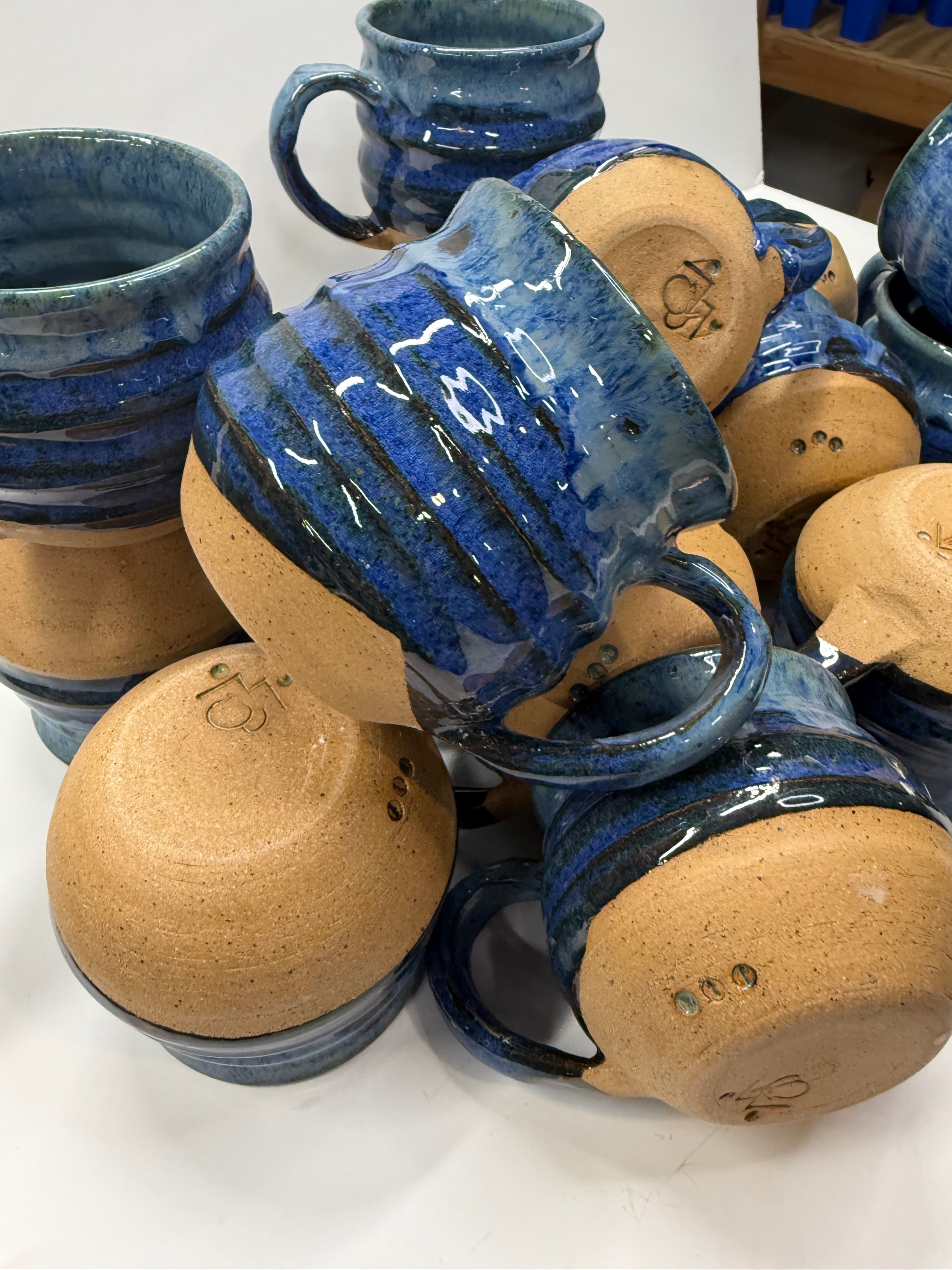 Item 0015: LFPR Earth Series Stoneware Mugs in Multi-glaze Blend-  SOLD OUT