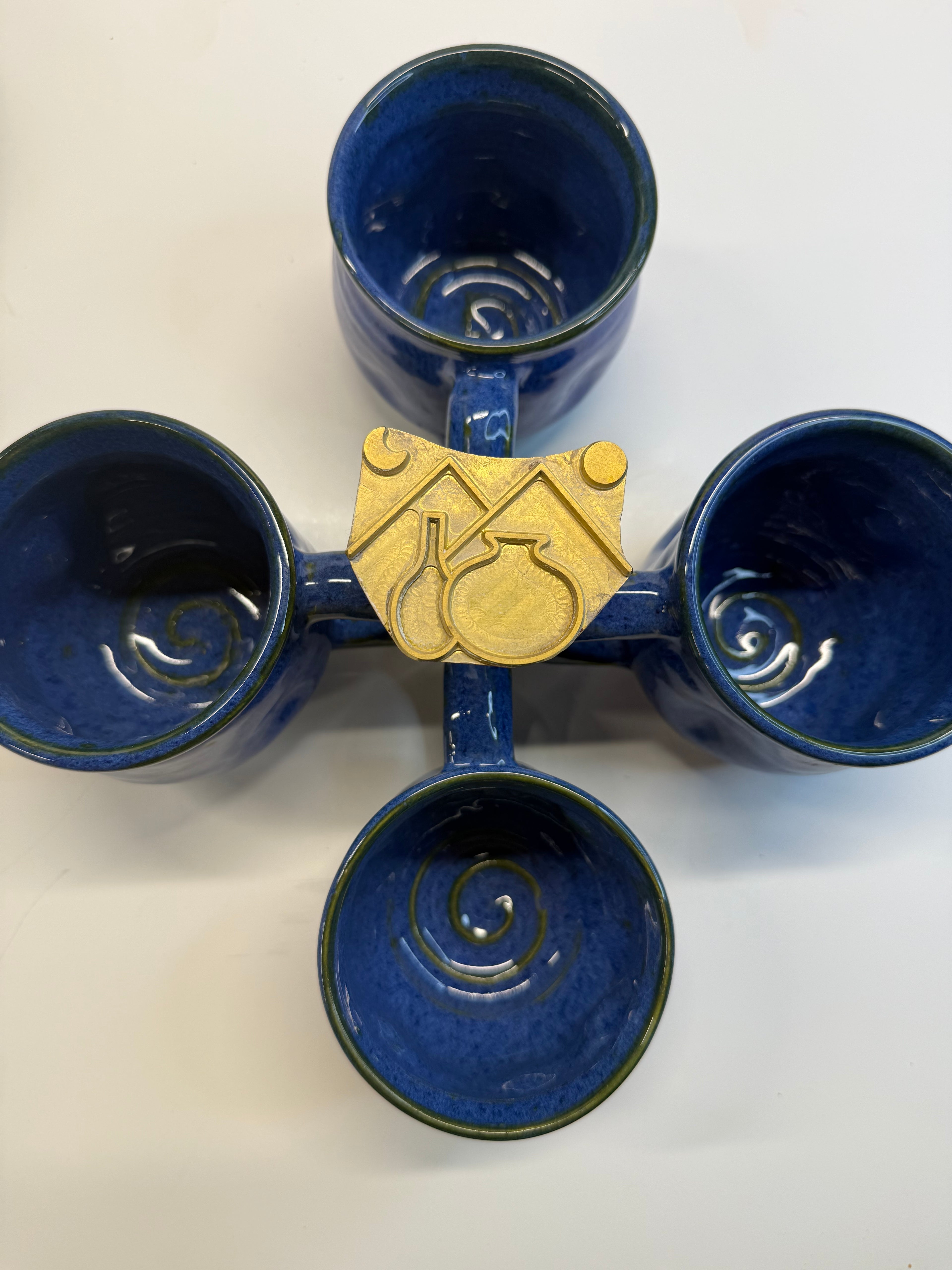 Item 0002 : LFPR Stoneware Mugs in Blue