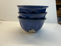 Item 0011: LFPR Stoneware Dimple Medium Bowls in Blue