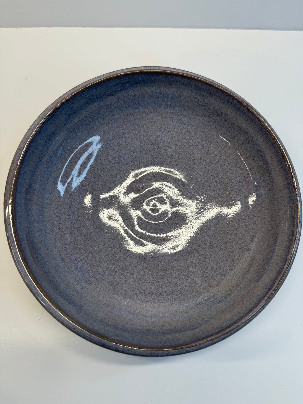Item 0014 : LFPR Stoneware Hyacinth Mandala Bowl in Mid-Red Stoneware