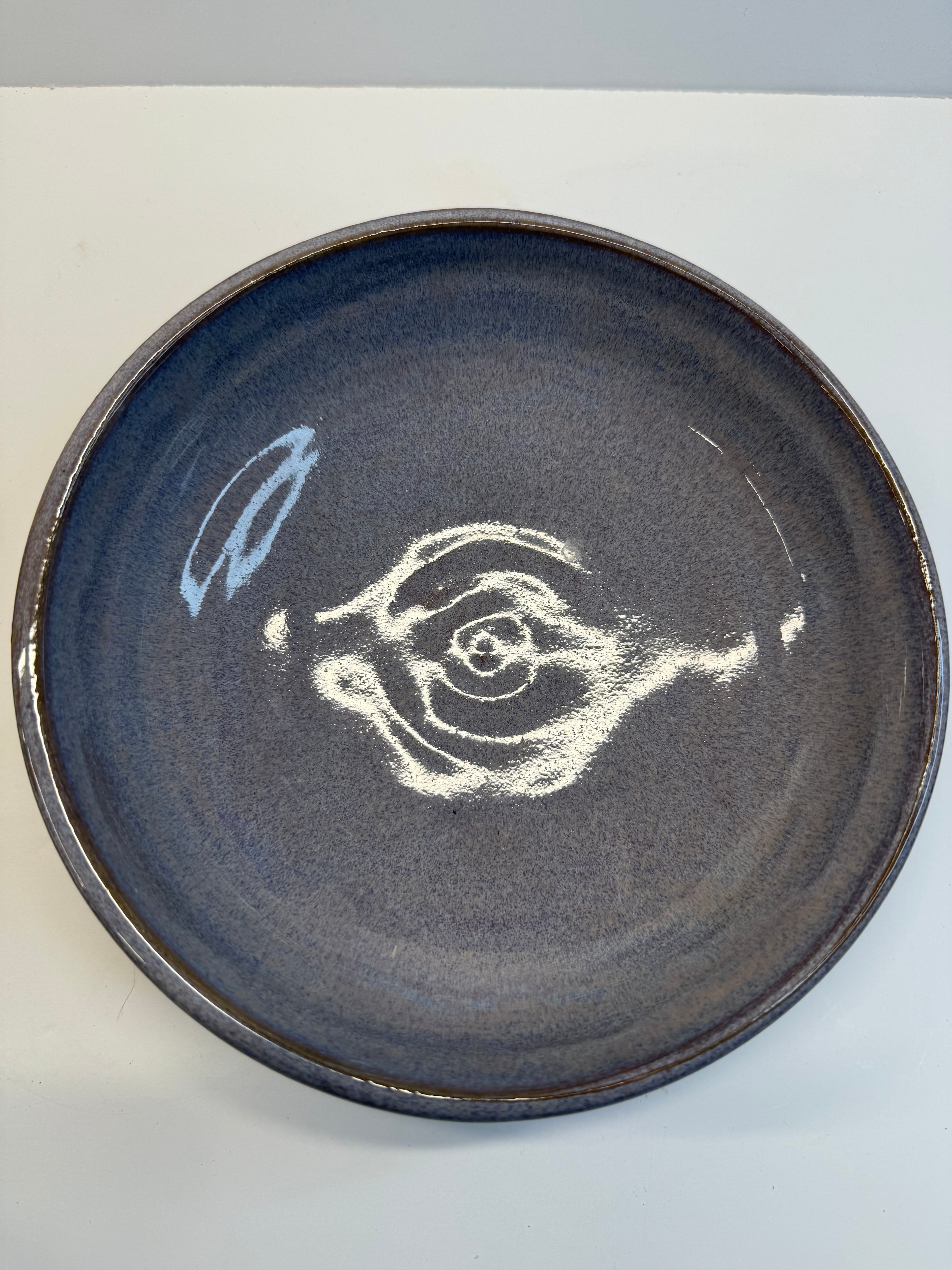 Item 0014 : LFPR Stoneware Hyacinth Mandala Bowl in Mid-Red Stoneware