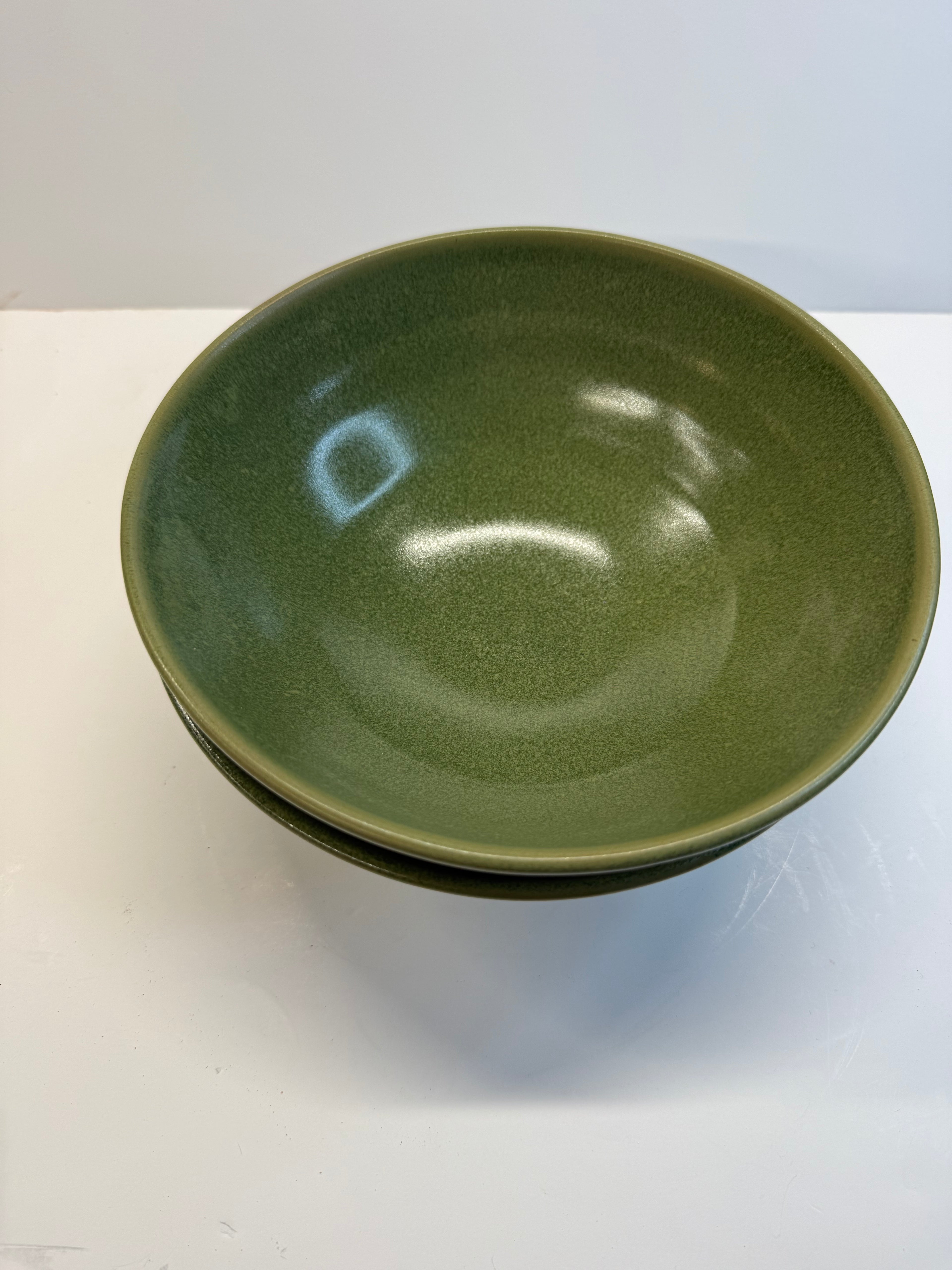 Item 0007 : LFPR Stoneware Medium Bowls in Green (Laigoi) STUNNERS!!!